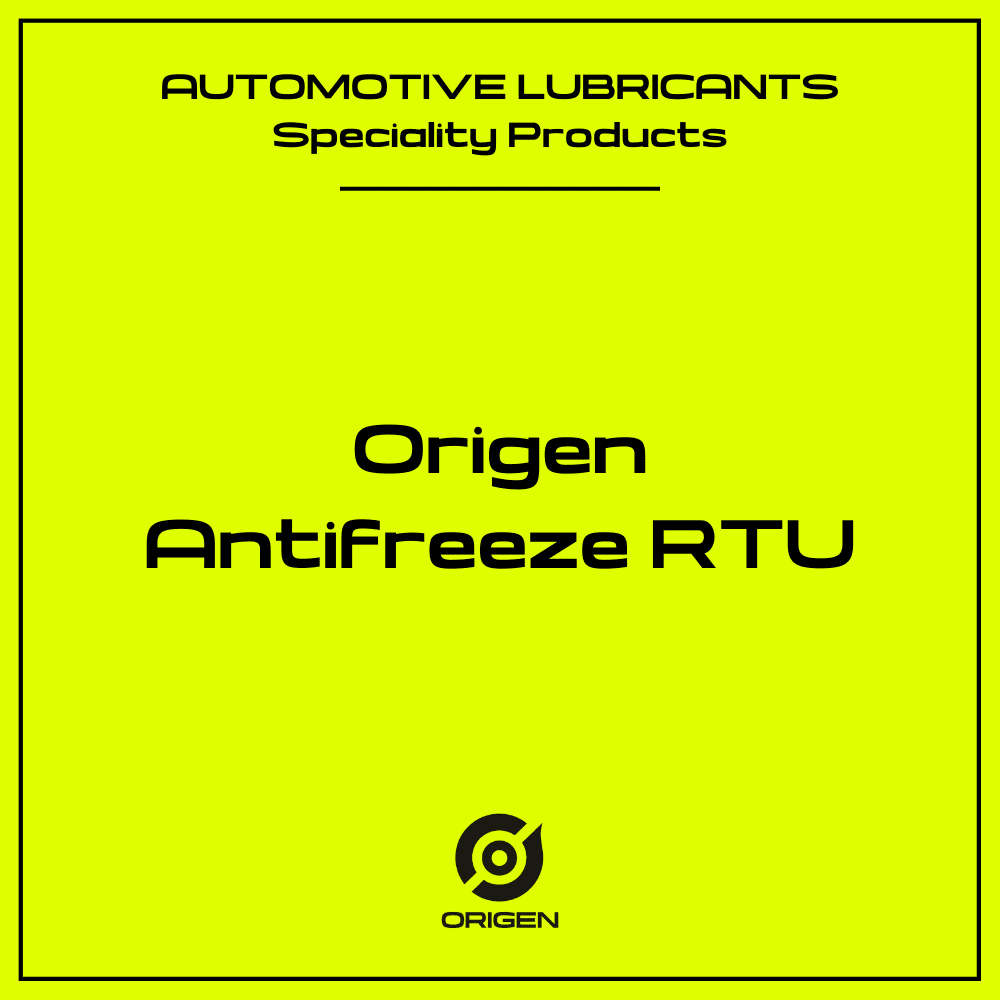Origen Antifreeze RTU Ready To Use Coolant